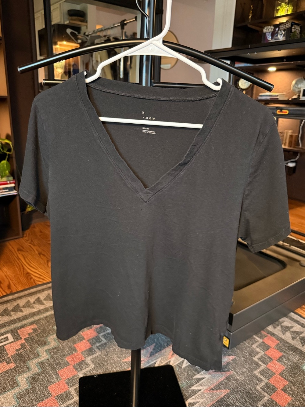 Black V-Neck Women's Tee